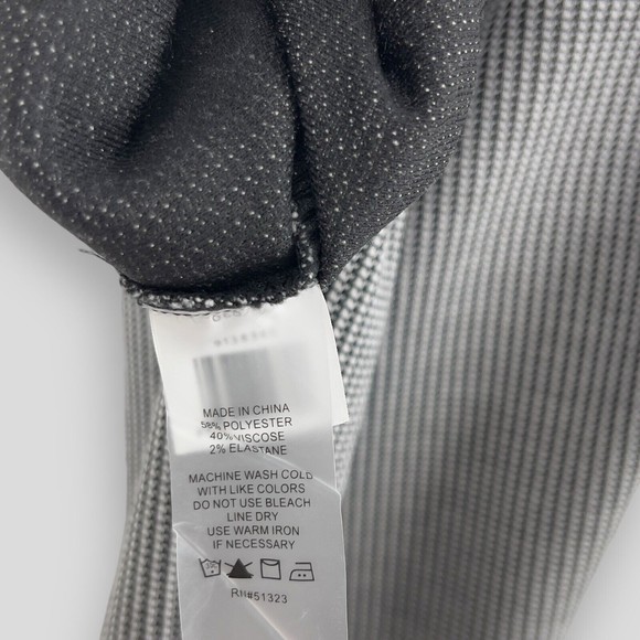 Vince Camuto Skinny Ankle Pants Womens Mini Houndstooth Size 4 Black Career - Picture 8 of 9